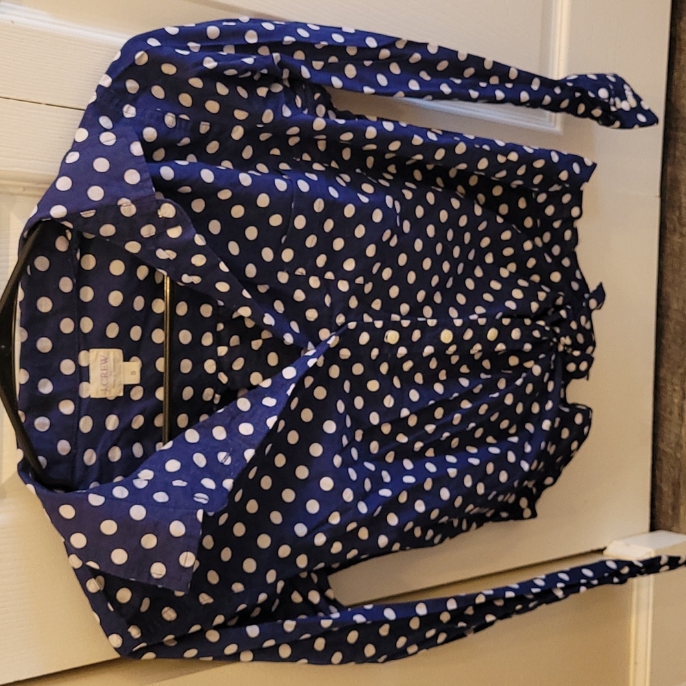 J Crew Polka Dot Blouse
